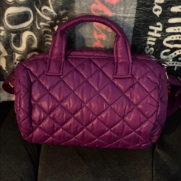 Michael Kors Quilted Crossbody Bag in Vibrant Purple - Picture 8 of 12